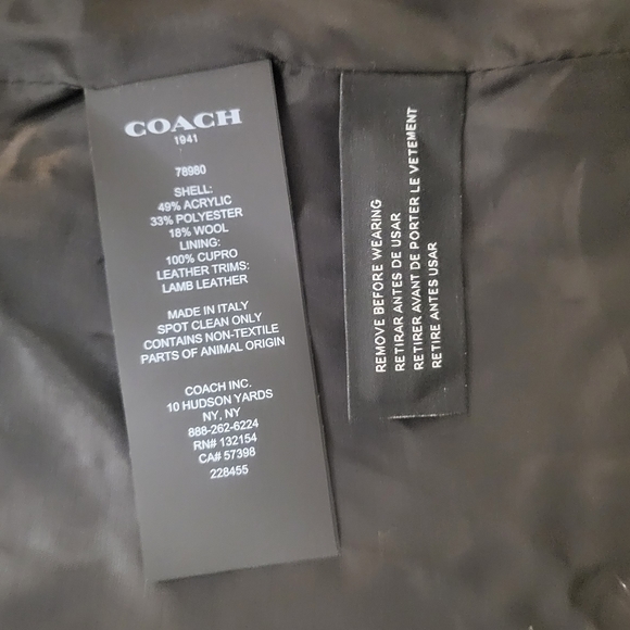 Plaid Coach wool kilt skirt - Picture 4 of 5